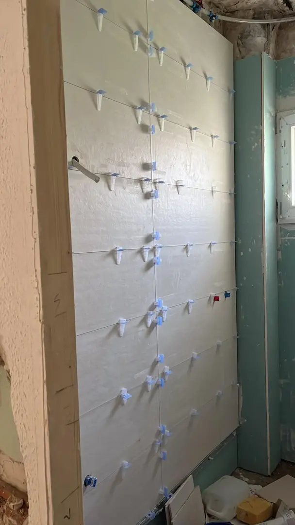 Imagen de obra durante la reforma en Delicias